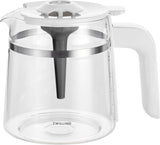 ZWILLING ENFINIGY Filter-Espressomaschine mit 1,5 l Glaskaraffe, Espressomaschine mit Edelstahlboiler, Blooming-Funktion und Smart-Entkalkung, Kunststoff, Silber