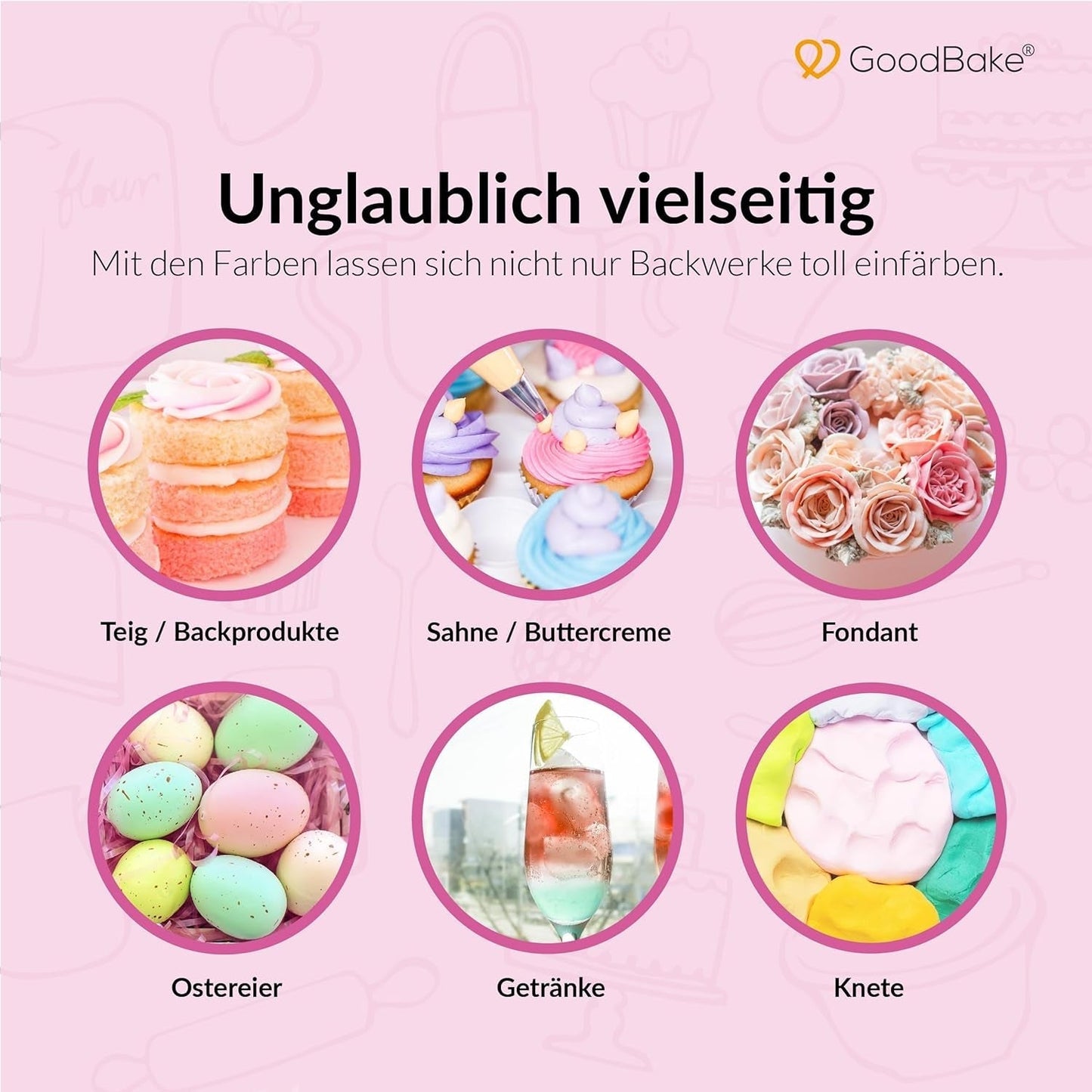 Goodbake Pastell Sand Beige Lebensmittelfarbe (11 ml) – Hochdosierte Lebensmittelfarbe – Zum Färben von Kuchen, Fondant, Buttercreme, Macarons, Getränken, Schleim und vielen anderen Gegenständen. 100 % vegan