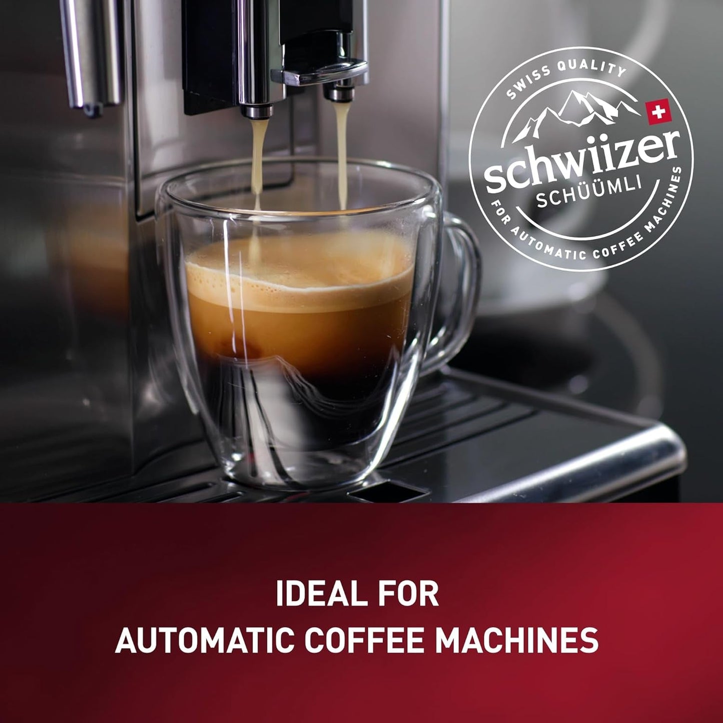Schwiizer Schüümli Espresso, 100 % Arabica-Kaffeebohnen, kräftig und intensiv, ideal für automatische Espressomaschinen, Stärke 4/5, mittlere Röstung, Rainforest Alliance, 1 kg