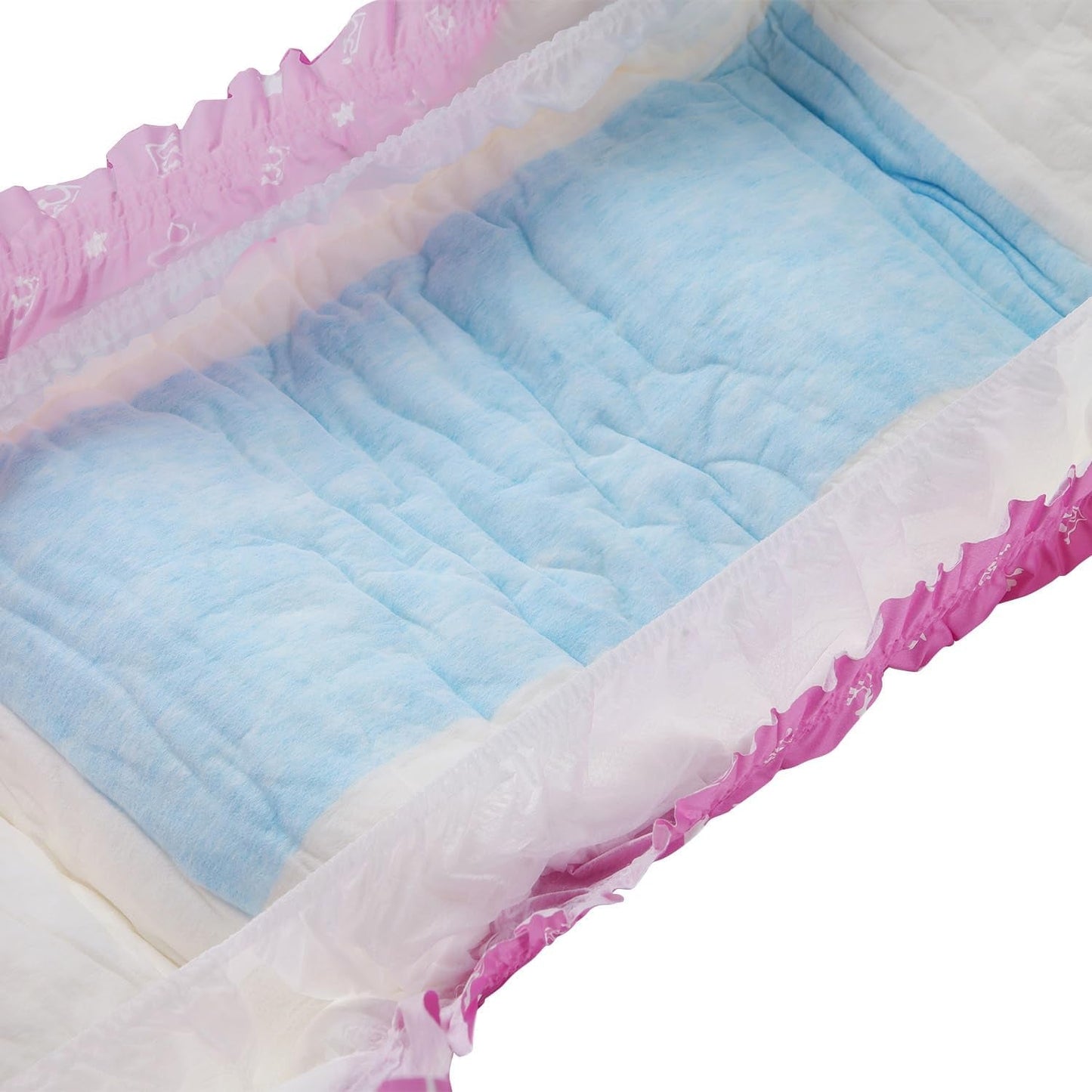 CutiePlusU Erwachsenenwindeln, 10 Stück, Einweg-Inkontinenzhöschen mit Laken für Damen und Herren, maximale Saugfähigkeit über Nacht – Kleine Prinzessin (große Größe 94–119 cm)