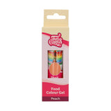 Funcakes Peach Gel Lebensmittelfarbe: Hochkonzentrierte Lebensmittelfarbe für Teig, Creme, Fondant und Marzipan. Einfache Dosierung. Ein einziger Tropfen, um lebendige Farben zu erzeugen. Halal. 30 g.