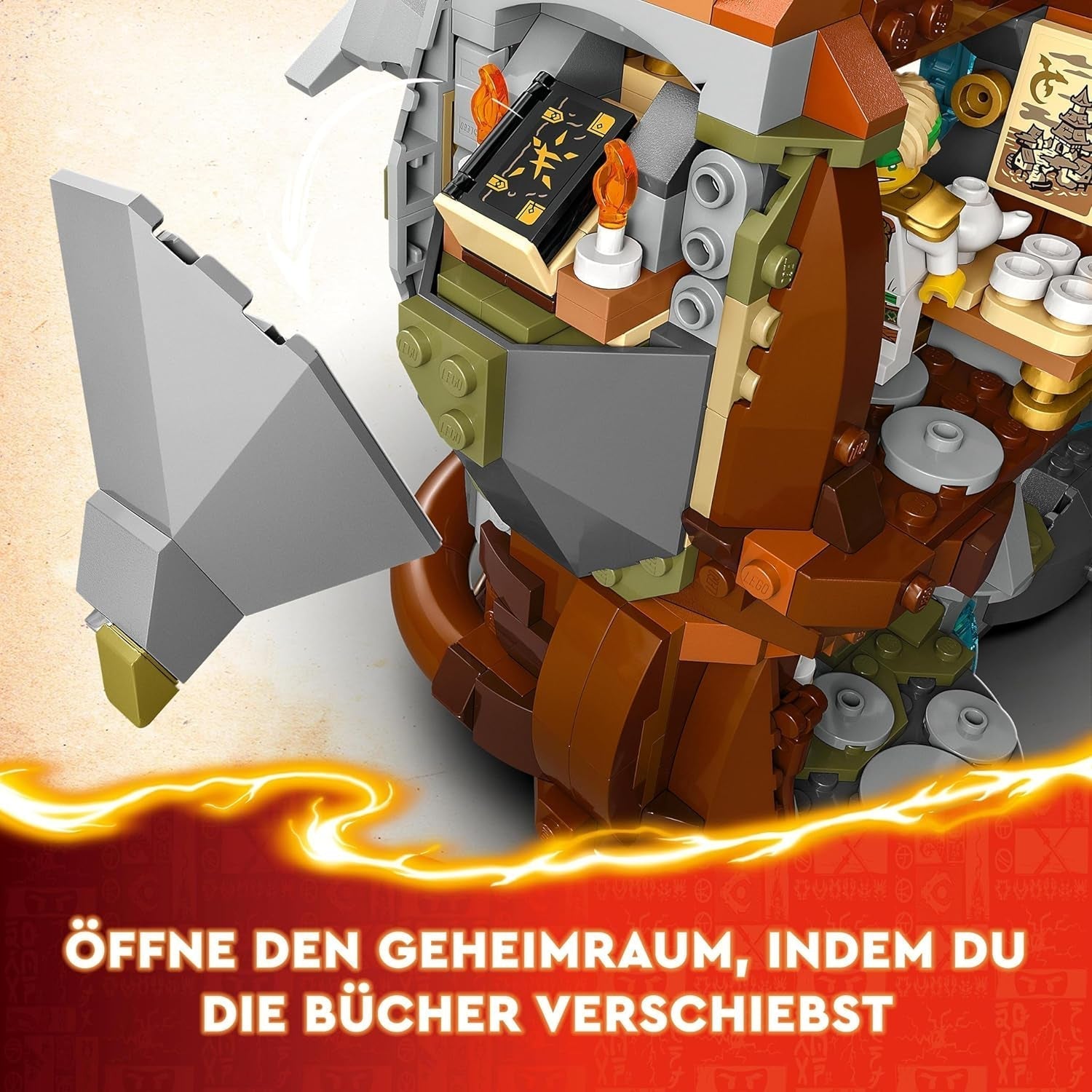LEGO NINJAGO Drachenstein-Tempel-Drachenspielzeug mit 6 Ninja-Figuren, großes Set zum Bauen, Spielen und Ausstellen, Geburtstagsgeschenk für Jungen und Mädchen ab 13 Jahren. 71819 Bausets Besuchen Sie den LEGO-Store