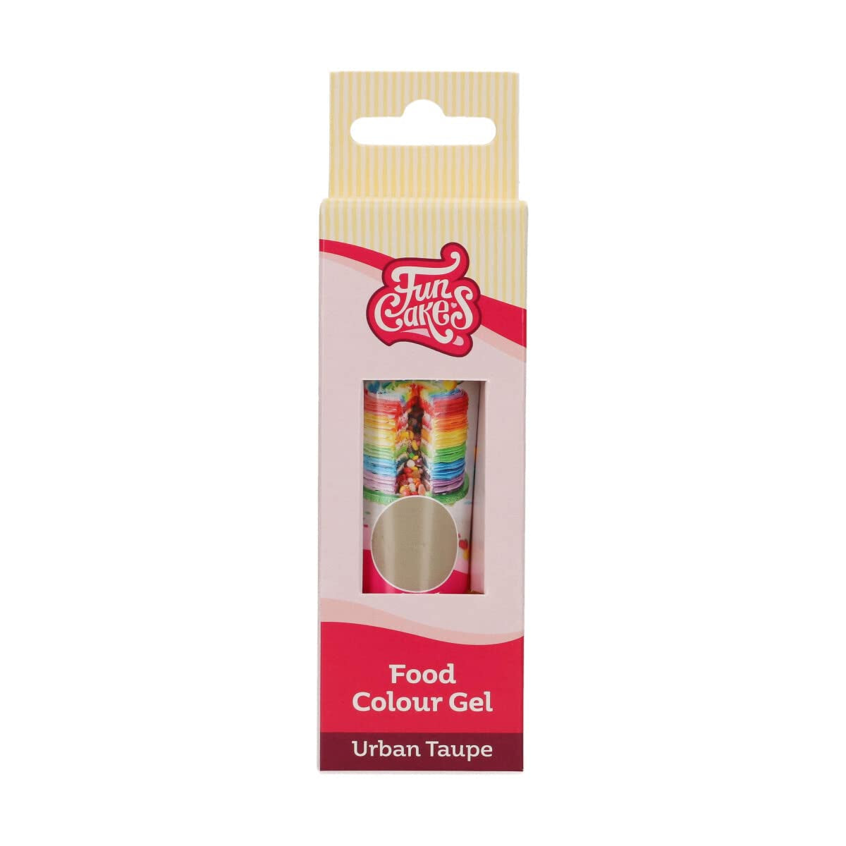 Lebensmittelfarbe Funcakes Gel Urban Taupe: Hochkonzentrierte Lebensmittelfarbe für Teig, Creme, Fondant, Marzipan und Gebäck. Einfache Dosierung. Ein einziger Tropfen, um lebendige Farben zu erzeugen. Halal. 30 g.