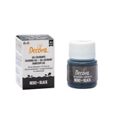 , 9600820 Gel-Lebensmittelfarbe, Gel-Lebensmittelfarbe, ideal für Beschichtungen und Dekorationen, Erzeugt intensive und leuchtende Farben, Hergestellt in Italien, 28 Gramm, schwarze Farbe.