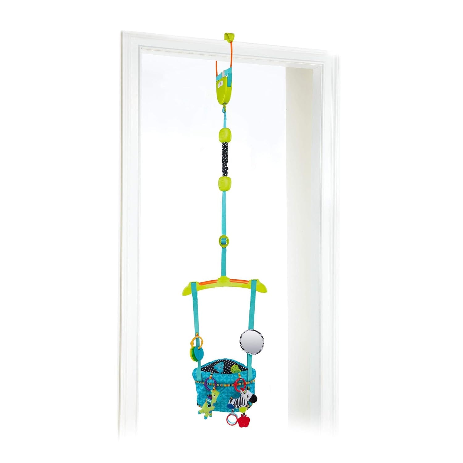 Bright Starts Deluxe-Türschnäpper-Set mit sicherem und stabilem Türrahmen-Clip und Pampers Sensitive Babyfeuchttüchern, 1200 Tücher (15 x 80)