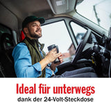 24-V-LKW-Kaffeemaschine – LKW-Kaffeemaschine – Filterkaffeemaschine – Warmhaltekaffeemaschine – Glaskaraffe-Kaffeemaschine – Schwarz