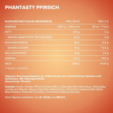 Ironmaxx Phantasty - Cremiger Pfirsich 250G Dosis | Veganes Geschmackspulver mit echten Frucht- oder Nussstückchen | Perfekter Zuckerersatz Sweeteners Naty Shop
