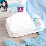 Bio-Windeln Größe 1 Neugeborene (2-5 kg), 1 Beutel mit 27 Windeln