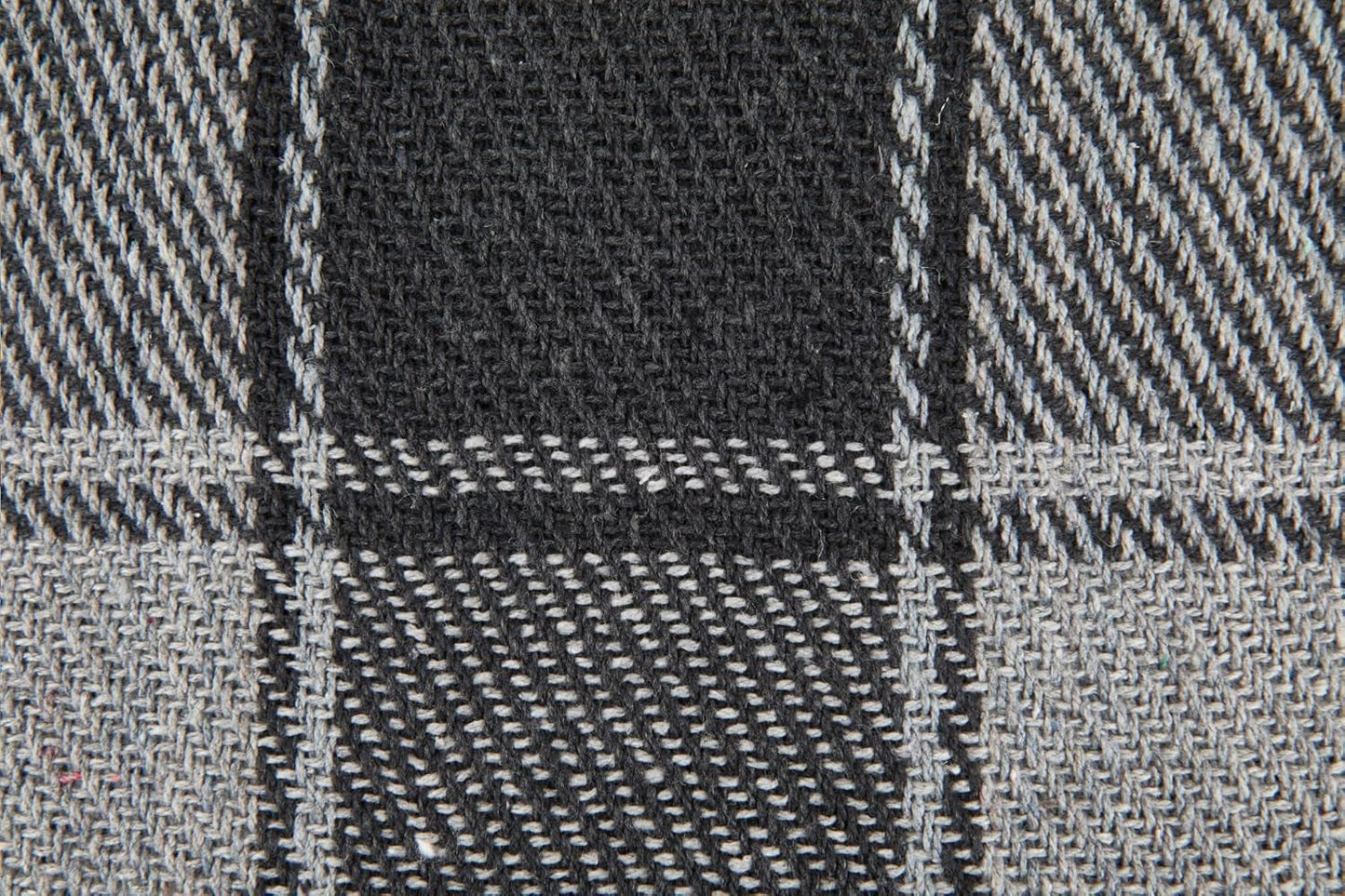 Frisco-Überwurf, recycelte Baumwolle, traditionell, kariert, für Stuhl, Couch, Couch, Überwurf, Decke, Anthrazit, 127 x 152 cm. Betten und Decken Emma Barclay