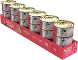 Silberhähnchen mit Entenmousse und Filets, komplettes Nassfutter für ältere Katzen, getreidefrei, Immununterstützung, Feuchtigkeitsquelle, 12 x 70 g