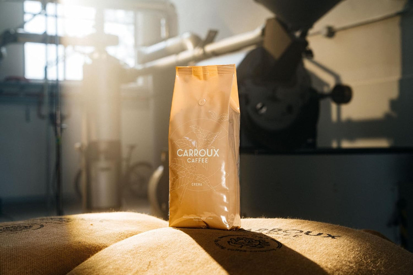 CARROUX Crema ganze Kaffeebohnen (6 x 500g) – Premium-Kaffeebohnen aus Hamburg – Traditionell frisch geröstet
