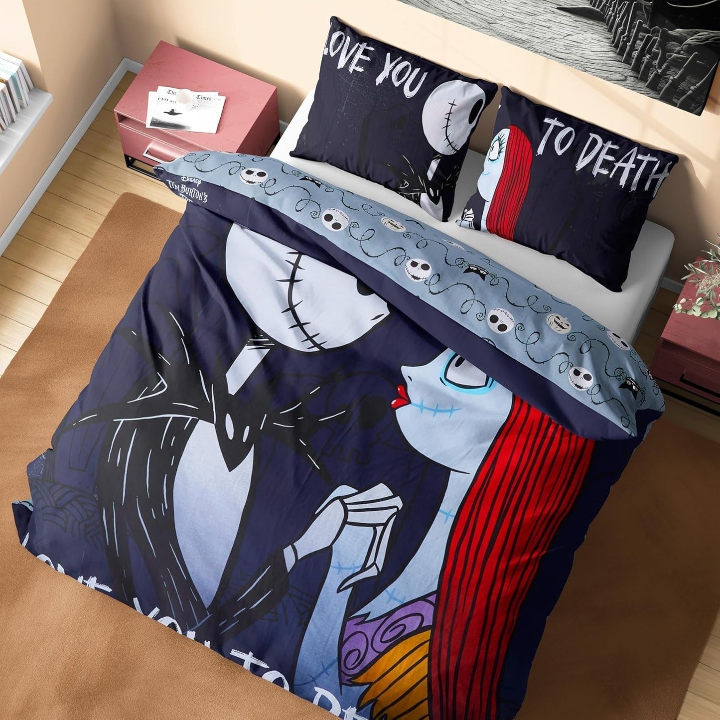 Bettwäsche für Kinder und Jugendliche Bettwäsche – Kinder Naty Shop Black Jack Sally – Double