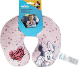 Tataway in Viaggio SI wächst – Disney Minnie Mouse Reisekissen | Weiches, samtiges Material | Handwaschbar bei 30° | Füllung mit Mikroperlen | Kindersitz geeignet ab 3 Jahren, Pink, Einheitsgröße, Samt Reisekissen Naty Shop