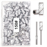 BLESWIN 100 Stück kleine Schleifbänder für Nagelbohrer, feine Körnung 240 mit 2 Stück 3-mm-Bohrern, Mini-Schleifbänder zum Polieren natürlicher Nägel und Reinigen der Nagelhaut zur Vorbereitung, Pink
