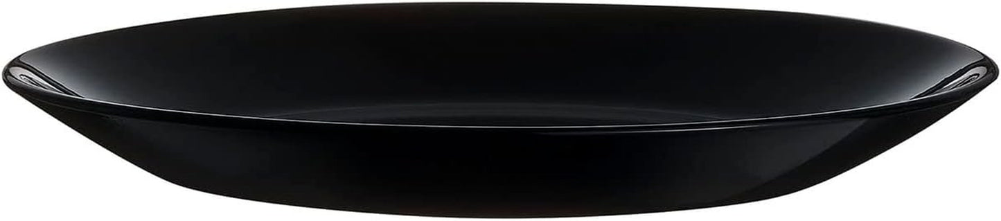 Arcopal Zelie Tafelservice aus schwarzem Glas, 12-teilig, 4 Plätze, schwarz