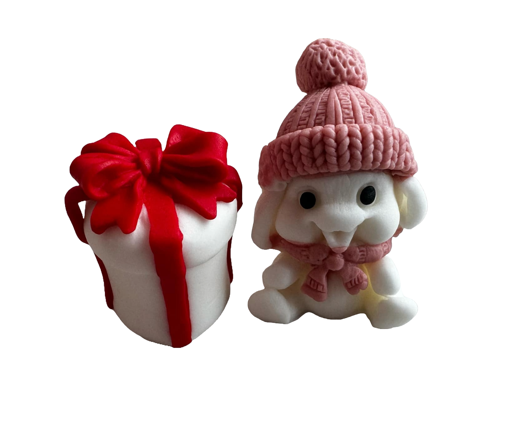 Set mit 2 essbaren Dekorationen aus Zuckerpaste, Emotion of Gifts, Mädchendekorationen aus Zuckerpaste Naty Shop