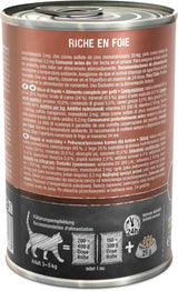 LEONARDO Nassfutter [6x400g Leber] | Nasses, getreidefreies Katzenfutter | Komplettes Nassfutter in Dosen