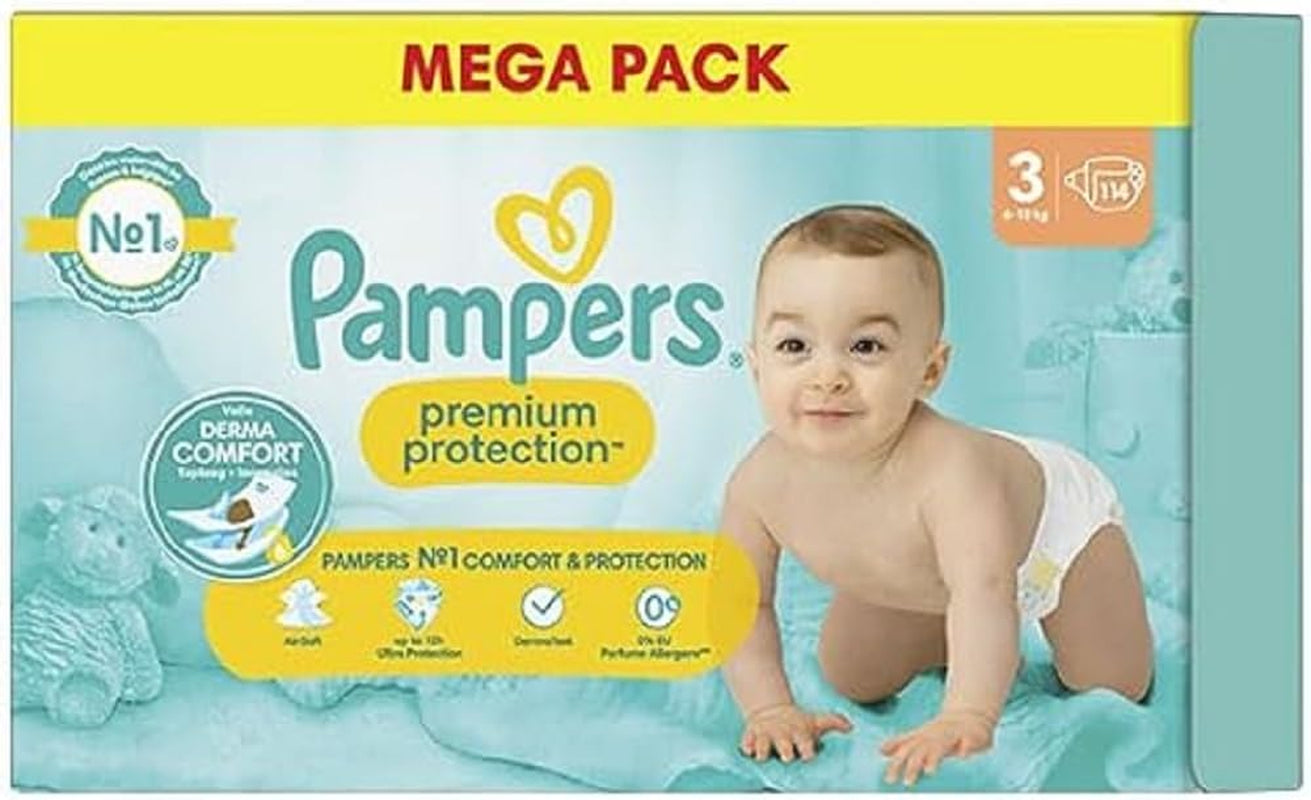 Pampers Premium Protection Größe 6, 74 Windeln, 13 kg+, Nr. 1 für Komfort und Schutz für empfindliche Haut
