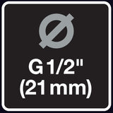 Fiskars Wasserhahnanschluss, für Wasserhähne, Ø 21 mm (G 1/2"), FiberComp, Universalgröße, 10 g, Schwarz/Orange, 1027053