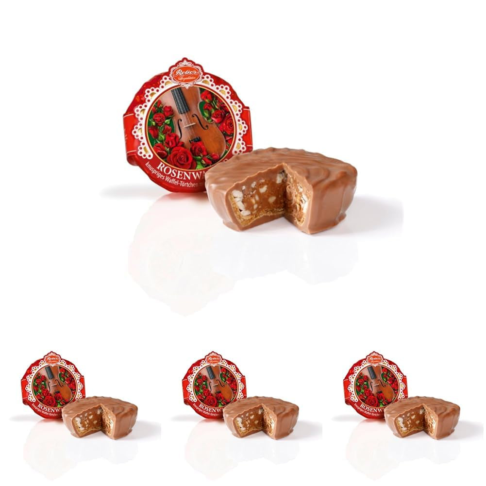 Reber Bites Chocolate and Truffle Pie, Brandtrüffel auf cremigem Nougat, umhüllt von zarter Alpenmilchschokolade, 40g (1 Stück)