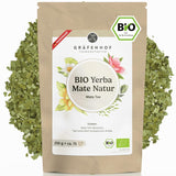 Bio-Yerba-Mate-Tee, das Original, 1 kg loser Mate-Tee, hoher Koffeingehalt, ungeröstet, luftgetrocknet, im Labor getestete Mate-Blätter, verpackt in Deutschland, Premium-Qualität von Gräfenhof