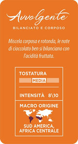 Caffè Mauro Torrefazione Kaffeekapseln Espresso Avvolgente, Intensität 8/10-144 Kapseln Kompatibel mit Kaffeemaschinen der Marke Lavazza* A Modo Mio*, 144 Stück, Hergestellt in Italien