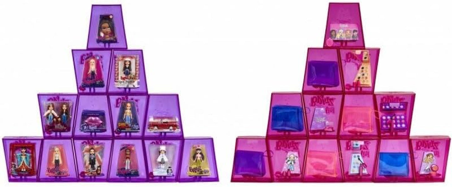 Bratz Miniverse MGA's Y2K Nostalgia Flashback Minis Puppen in limitierter Auflage – ÜBERRASCHUNGSPACK – 2 Bratz Minipuppen und Vitrine – tolles Geschenk für Kinder und Sammler ab 6 Jahren