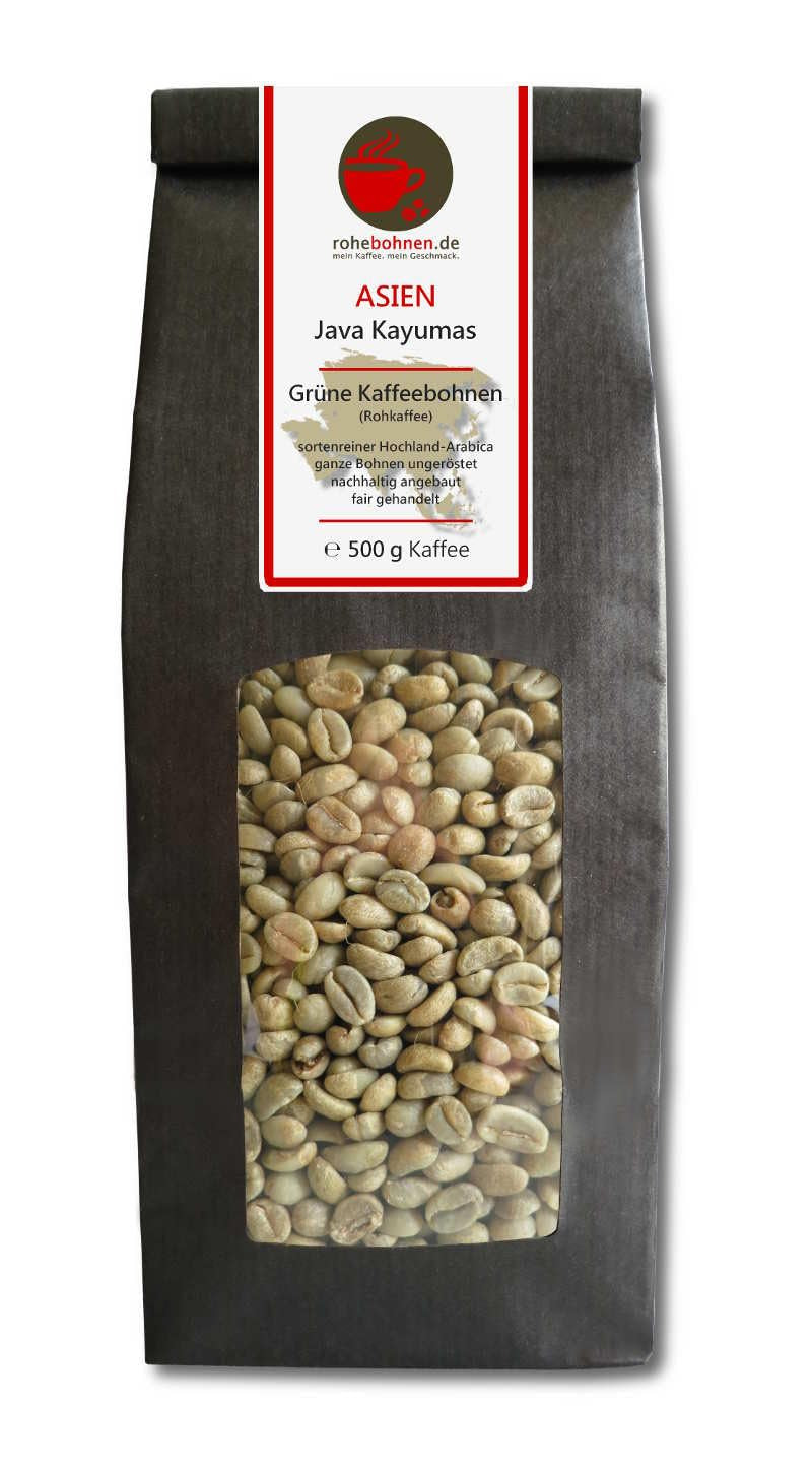 Rohkaffee – Bio-Rohkaffee aus Äthiopien, Java, Honduras (reduzierte Packung grüne Kaffeebohnen 3x500 g) – GMP-zertifiziert