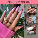French Tip Nagelaufkleber – 6 Blatt selbstklebende Nail Art Schablonen – Nagelzubehör und Dekoration