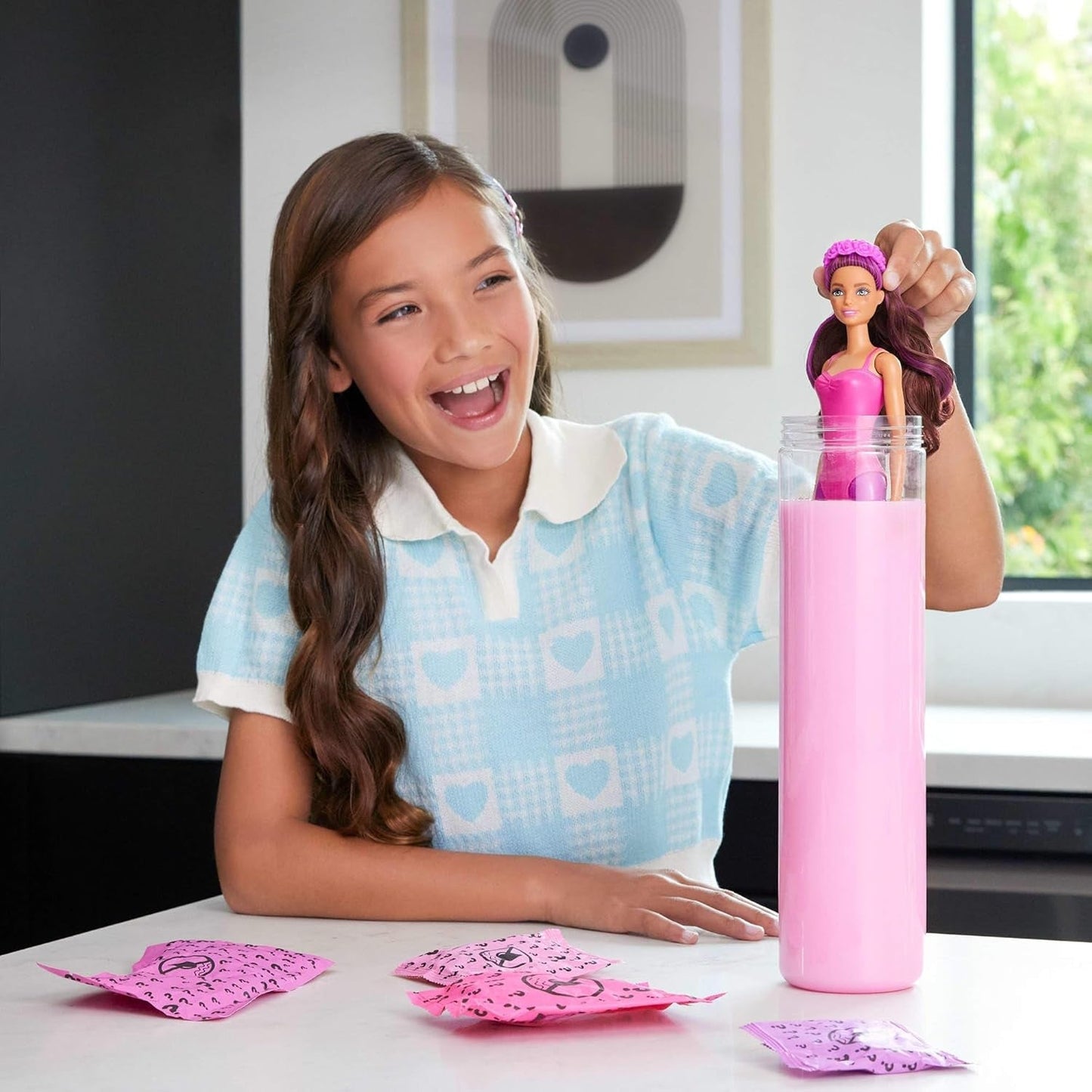 Barbie Color Reveal-Puppe und Zubehör, Ballerina-Serie, 6 Überraschungen zum Auspacken, einschließlich Farbwechsel, inspiriert vom wichtigsten Ballett-Trend (Stile können variieren), HRK17 Naty Shop-Puppen
