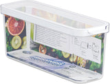 CARE + PROTECT Smarter Lebensmittelbehälter, perfekt stapelbar, Kühlschrank-Organizer, schützt Lebensmittel vor Feuchtigkeit, hält Lebensmittel länger frisch, 2,15 L Frischhalteboxen Naty Shop 2 L