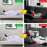 Verstellbares Keilkissen, hochdichtes Schaumstoff-Lesekissen mit Nackenrolle für Bett und Couch, ergonomischer Bettkeil für Schlaf-Reflux-Apnoe, Beinkissen, Rückenkissen zum Lesen, Spielen oder Fernsehen