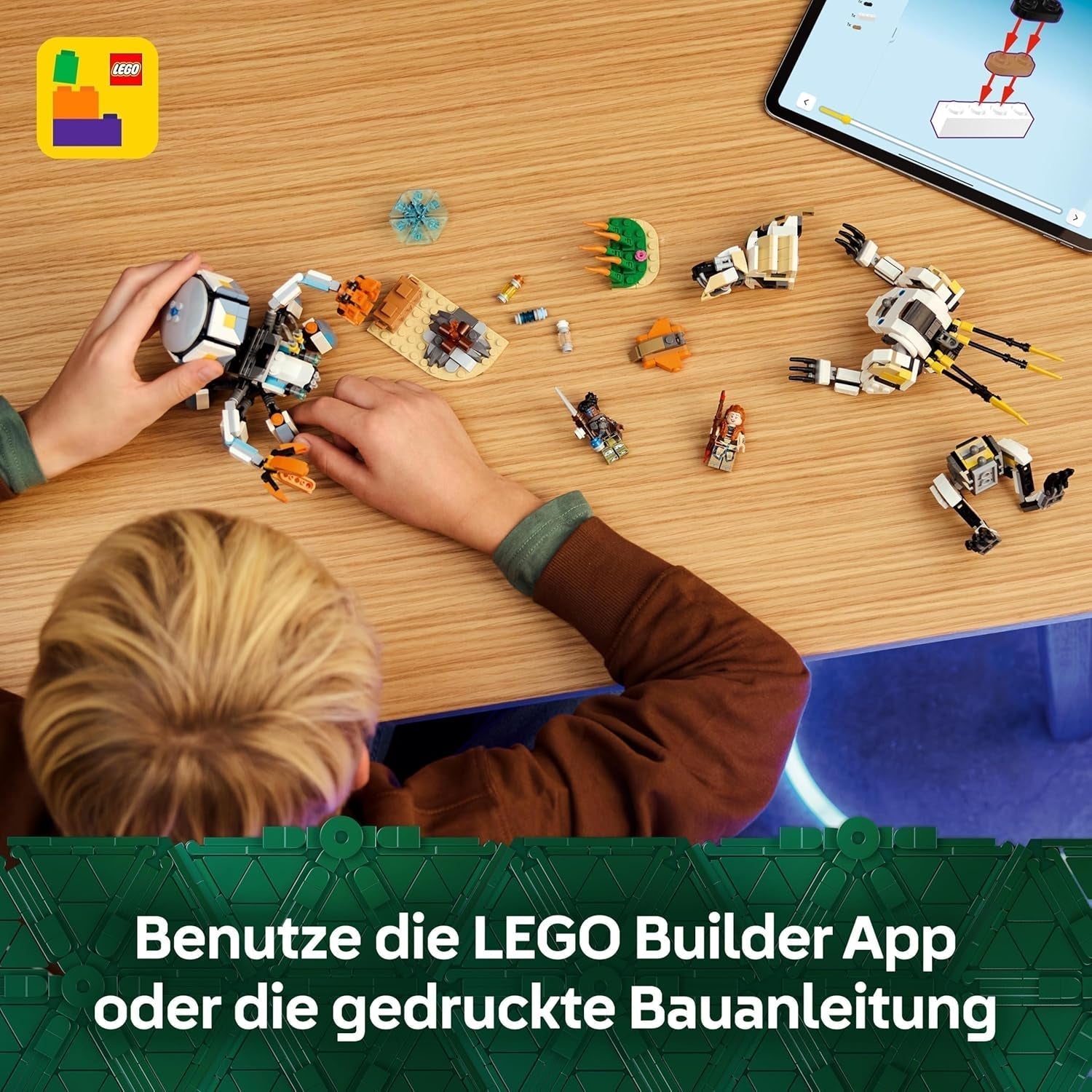 LEGO Horizon Adventures Aloy und Varl Vs. Gepanzerter Walker und Sawtooth, Monsterauto-Spielzeug und Minifiguren, Sammelset für Videospielfans, Jungen und Mädchen ab 9 Jahren 77037 Bausätze Besuchen Sie den LEGO-Store