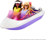 Barbie HHG60 – Meerjungfrau-Motorboot mit 2 Puppen (blond/brünett) und diversem Zubehör, Spielzeug für Kinder ab 3 Jahren