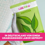 Lebepur BIO Matcha-Pulver 100 g – Premium-Qualität aus Japan ohne Zusatzstoffe – 100 % reines Grüntee-Pulver für Matcha Latte, Matcha-Tee, grünen Tee, Smoothie – japanischer grüner Tee