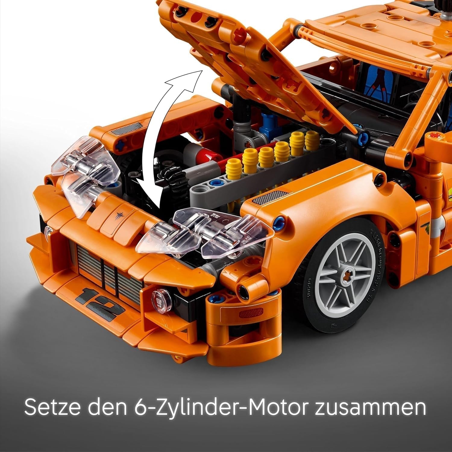 LEGO Technic Fast and Furious Toyota Supra MK4 – Spielzeugauto – Mit 6-Zylinder-Motor und aufklappbaren Türen – Modellset für Jungen und Mädchen ab 9 Jahren – Geschenkidee zum Geburtstag 42204 Bausets Beuche den LEGO-Store
