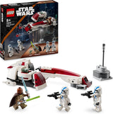LEGO Star Wars Escape With The BARC Speeder, The Mandalorian Set, Spielzeugfahrrad mit Beiwagen, enthält die Figuren Kelleran Beq und Grogu, Geschenk für Jungen und Mädchen ab 8 Jahren 75378 Bausets Besuchen Sie den LEGO-Store Toy Brick