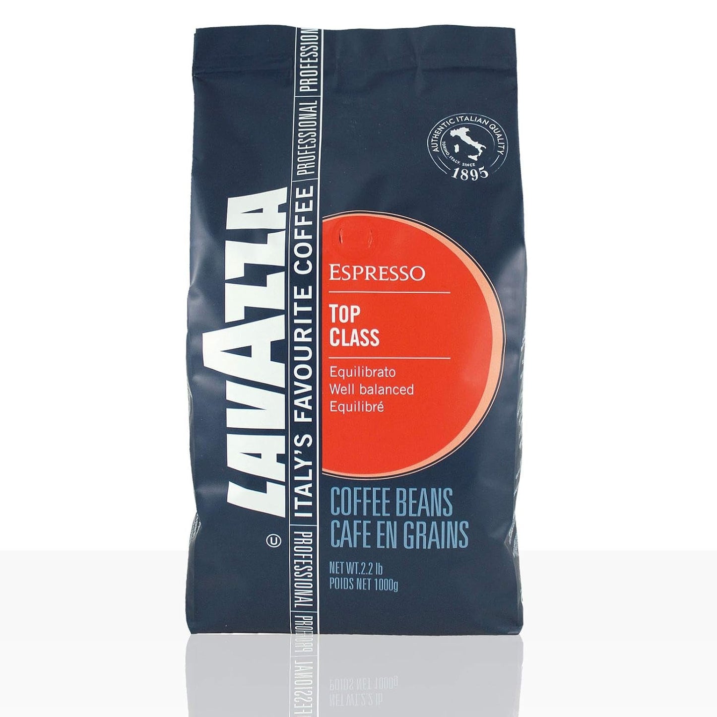 Lavazza Espresso Top Class Gran Gusto Kaffee, ganze Bohnen, 6er Pack, 6 x 1000g