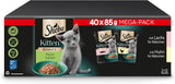 Sheba Nassfutter für Kätzchen, in sortierten Beuteln, mit Lachs (MSC) und Huhn in Sauce, Multipack 40x85g