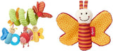 SIGIKID 42249 Aktiver Spiralschmetterling Baby Activity On Tour Mädchen empfohlenes Babyspielzeug ab der Geburt Mehrfarbig Toys Bebe Naty Shop Paket mit Babyspielzeug 41181 Mehrfarbig