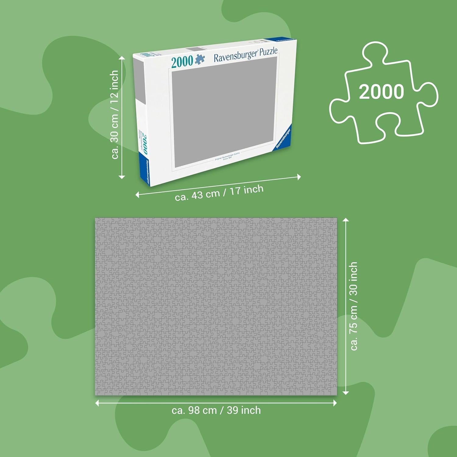 Ravensburger Puzzle 16652 – Welt der großen Tiere – 2000-teiliges Puzzle für Erwachsene und Kinder ab 14 Jahren, entworfen von Aimee Stewart Puzzle Naty Shop
