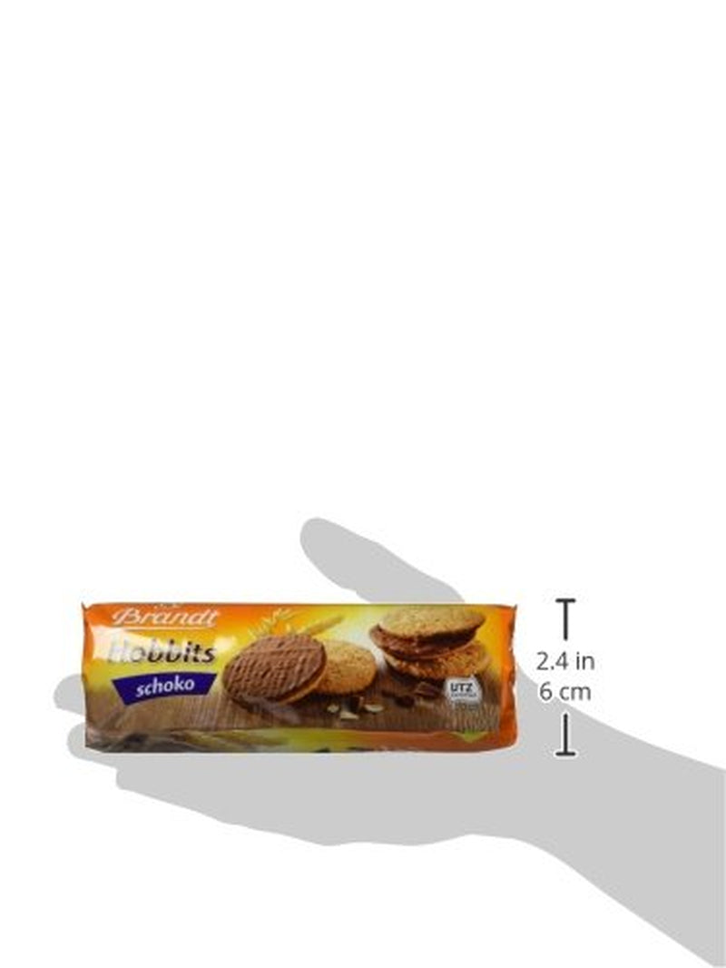 Brandt Hobbits Schokolade – 18 Stück – Aufbewahrungsbox – Vollkorn-Haferflocken mit hohem Ballaststoffgehalt, halbfeine Schokoladenkekse (18 x 265 g)