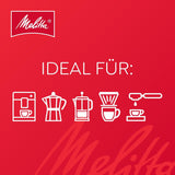 Melitta BellaCrema Bio ganze Kaffeebohnen, ungemahlen, Kaffeebohnen für Kaffeevollautomaten, helle Röstung, in Deutschland geröstet, Stärke 3, 750g