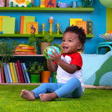 Bright Starts Giggle & Glow Bell, im Dunkeln leuchtendes Elefantenspielzeug Oball, leicht zu fangen, Neugeborene und Unisex-Babyspielzeug, Naty Shop