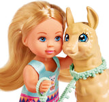 Simba 105733497 – Liebespuppe Evi im süßen Alpaka-Outfit und Leine, 12 cm, für Kinder ab 3 Jahren