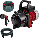 Gartenpumpen-Set Einhell GC-GP 6538 Set/I (650 W, max. 3,6 bar, Fördermenge 3800 L/h, Wassereinfüll-/-entleerungsschraube, inkl. 4 m Saugschlauch + 20 m Gartenschlauch + Spritzpistole)