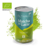 Matcha für Latte Grünteemischung mit Rohrzucker, 400g, vegan, für 20 Portionen