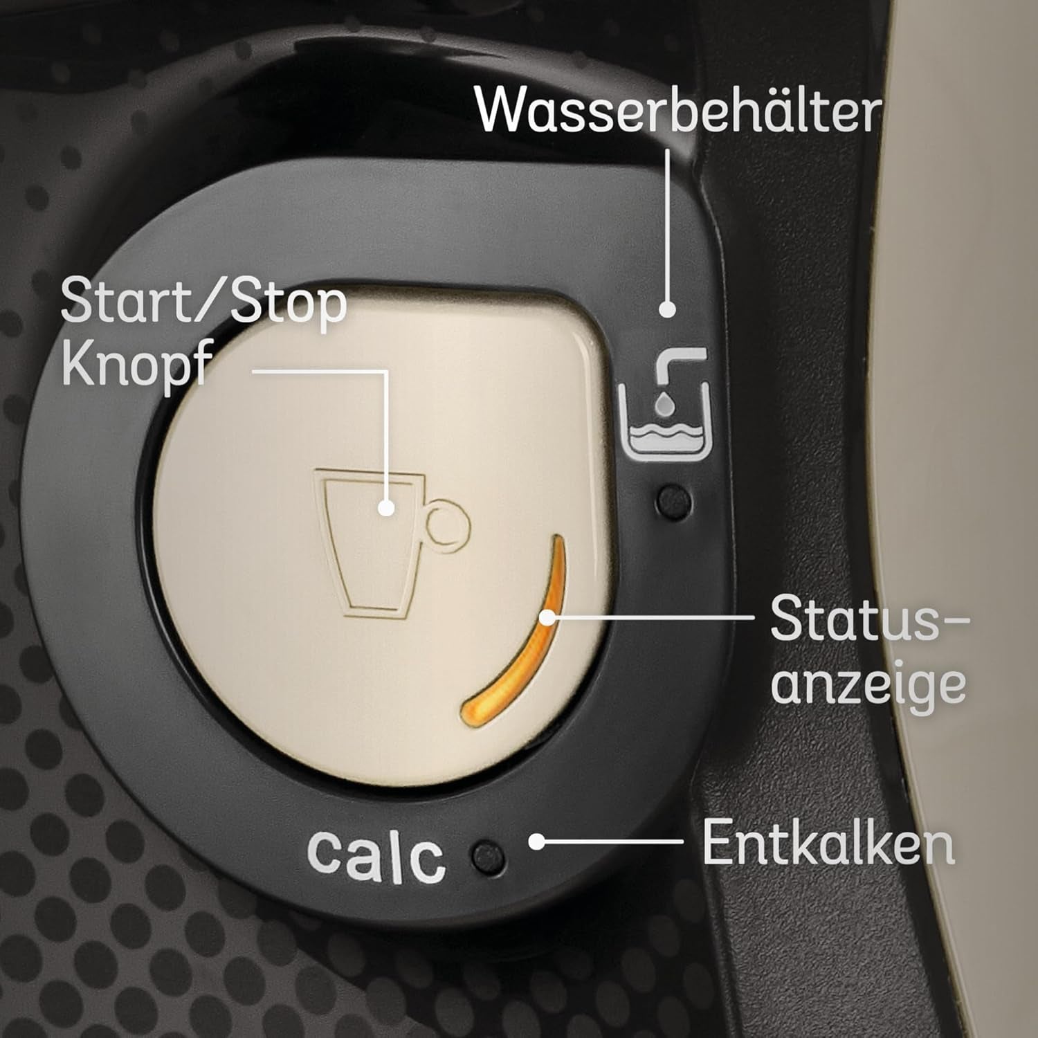 Bosch Tassimo Happy Friendly TAS107E Kapsel-Espressomaschine, 70+ Getränke, für alle Tassen geeignet, Auto-Stop, nachhaltig, perfekte Dosierung, platzsparend, 1400 W, Creme/Schwarz