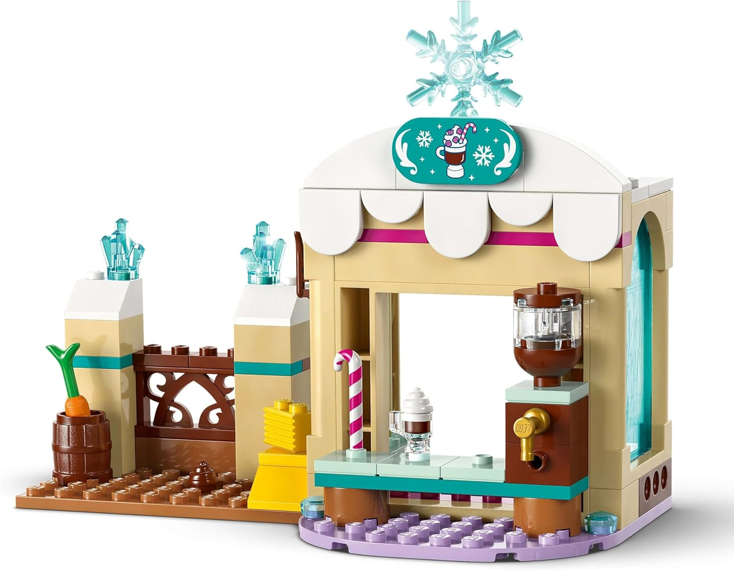 LEGO Ç€ Disney Frozen Annas Schlittenabenteuer, Konstruktionsspielzeug und Fantasy-Spielset, Schokoladenständer mit Anna-, Kristoff-, Olaf- und Sven-Minipuppen, Prinzessinnenspielzeug für Mädchen ab 4 Jahren 43256 Bausets Besuchen Sie den LEGO-Store