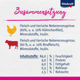 Vitakraft Poésie Délice, Country Selection, Nassfutter Katze, Katzennassfutter Gelee, mit Huhn, mit Rind (1 Paket mit 6x 85g)